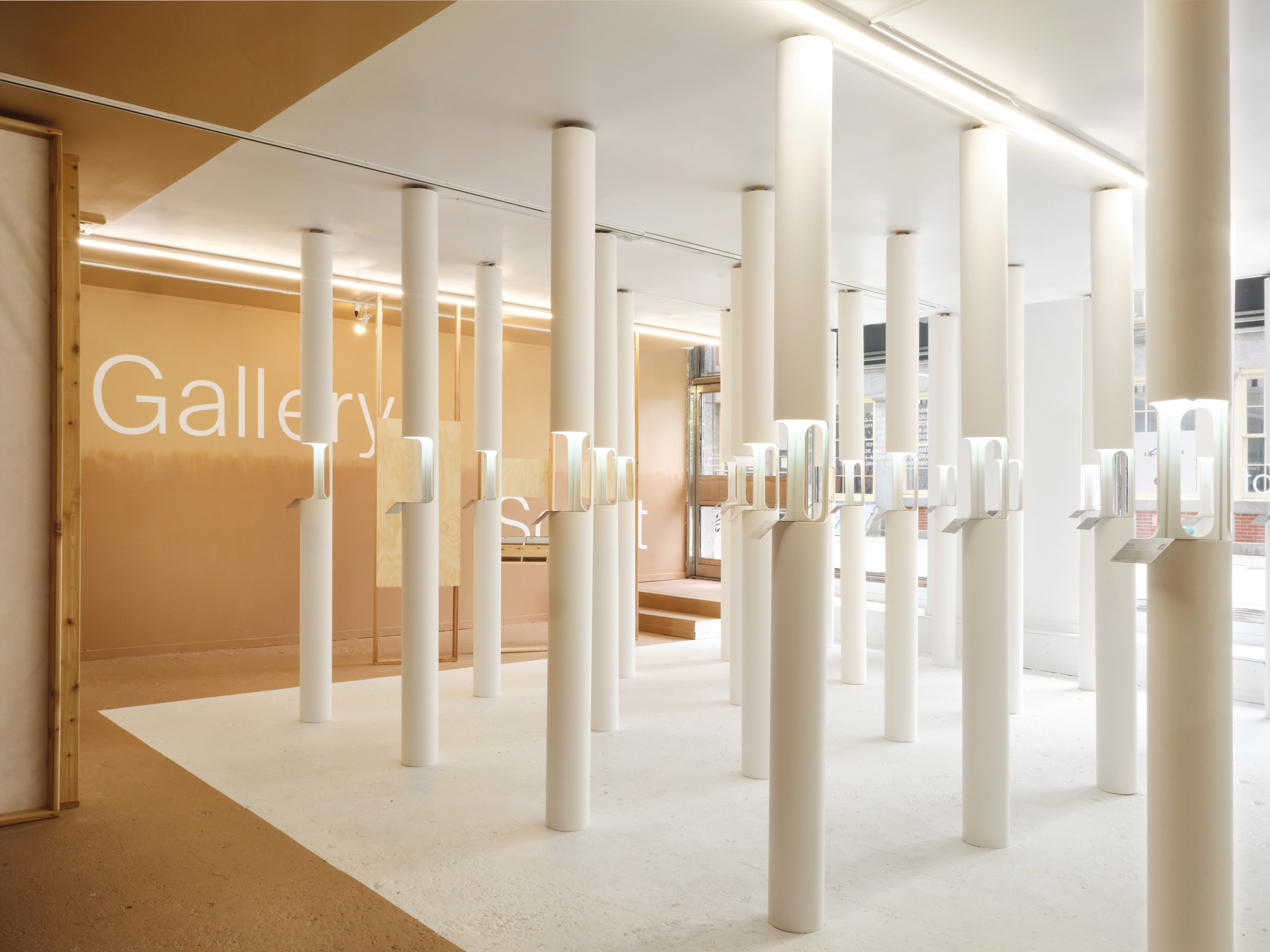 The Gallery floor — thirty fragrance-note stations